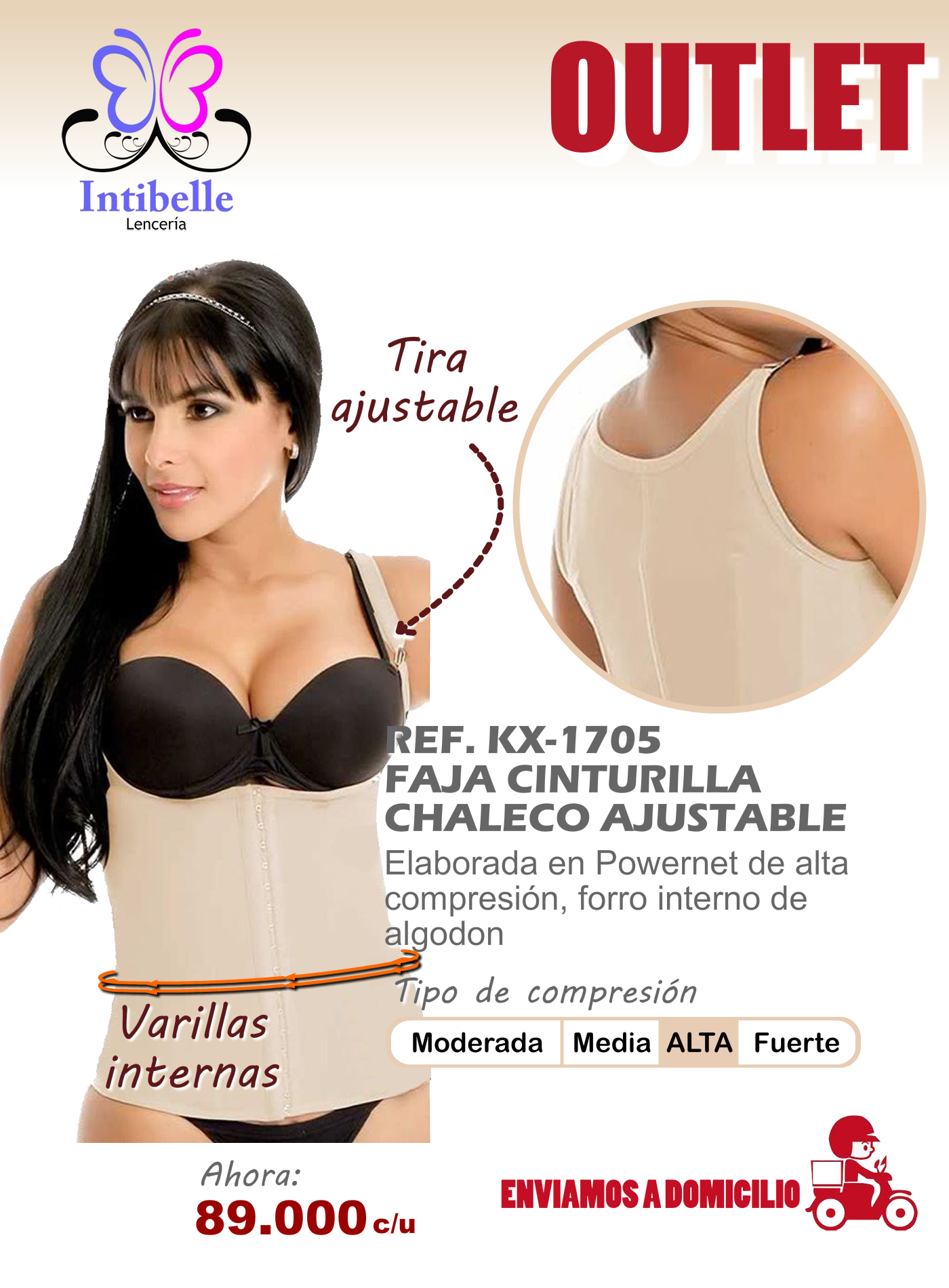 cinturilla chaleco ajustable